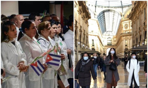 Cuba envía a médicos y enfermeros a Italia para ayudar a enfrentar el Covid-19