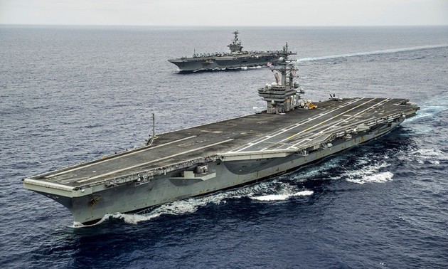 Estados Unidos envía dos portaaviones al Mar Oriental