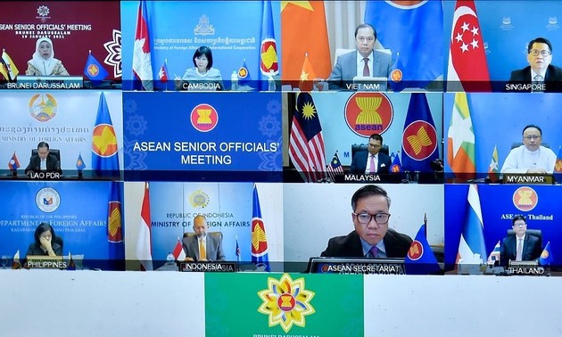 Vietnam participa en la reunión virtual de altos funcionarios de la Asean