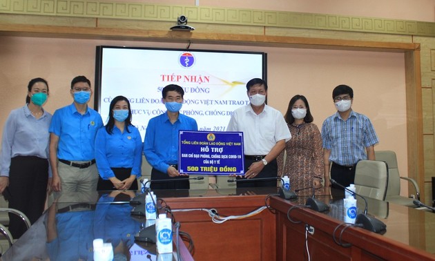 Confederación General del Trabajo de Vietnam acompaña a las empresas afectadas por la epidemia de covid-19