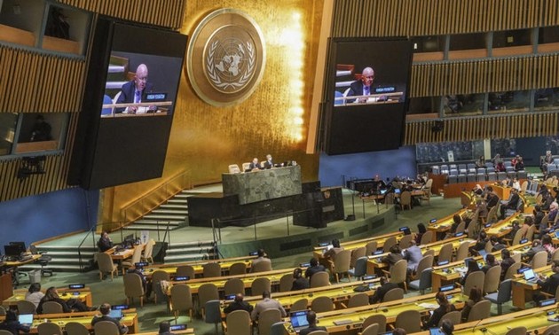 Asamblea General de la ONU condena la adhesión a Rusia de regiones ucranianas
