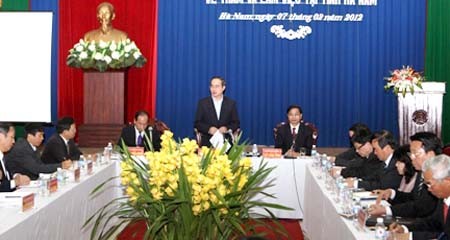 Vicepremier vietnamita visita provincia norteña de Ha Nam