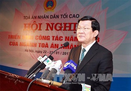 Presidente vietnamita puntualiza reformas jurídicas
