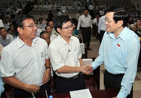Continúan contactos con el electorado vietnamita tras el período de sesiones del Parlamento