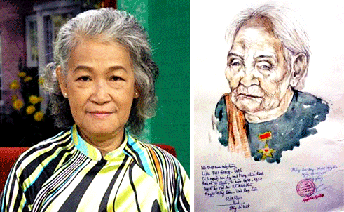 Recordista de retratos de Madres Heroínas Vietnamitas