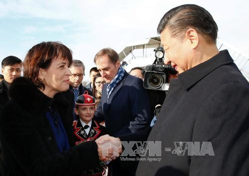Chinese President visits Switzerland