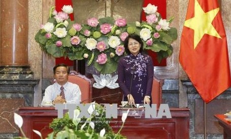 Dang Thi Ngoc Thinh국가부의장 Thua Thien – Hue성 소수민족 동포 대표단 접견