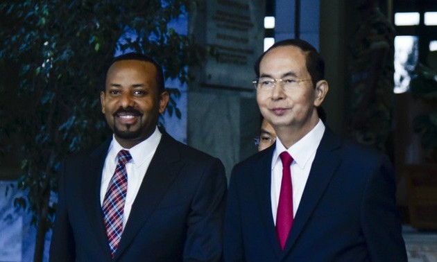 Tran Dai Quang국가주석, 에티오피아 총리와 회견