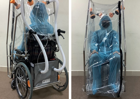 베트남​과학자, 코로나19 환자를​ 위해 ​음압​ 휠체어 ​디자인