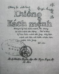 Publication de la version originale de  “Duong Kach menh”