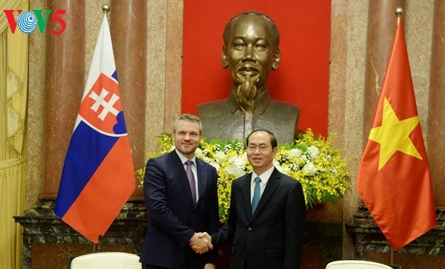 Le président Trân Dai Quang reçoit un vice-PM slovaque