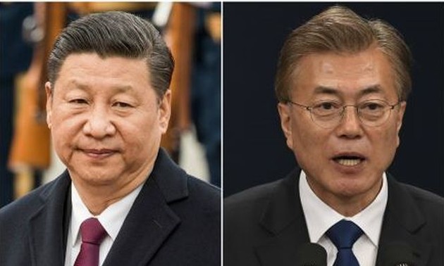 Moon Jae-in et Xi Jinping vont œuvrer à la signature d'un traité de paix mettant fin à la guerre de 