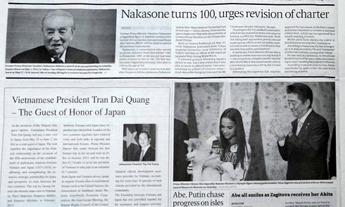 The Japan Times à propos de la prochaine visite au Japon du président vietnamien