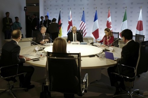 France: Clôture du sommet du G7 à Dinard