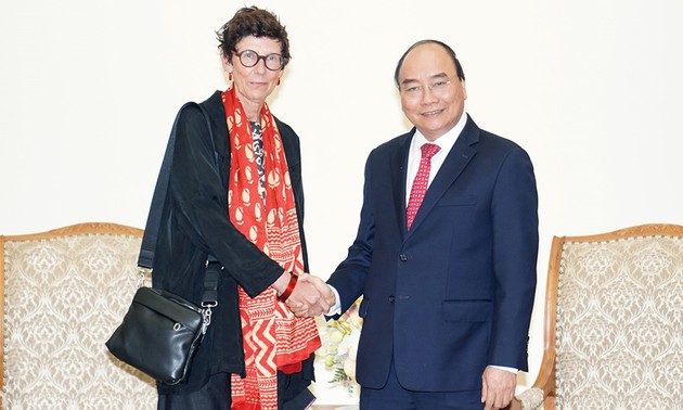 L’ambassadrice norvégienne reçue par Nguyên Xuân Phuc