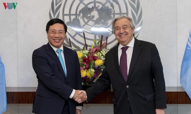 Pham Binh Minh rencontre des responsables de l’ONU