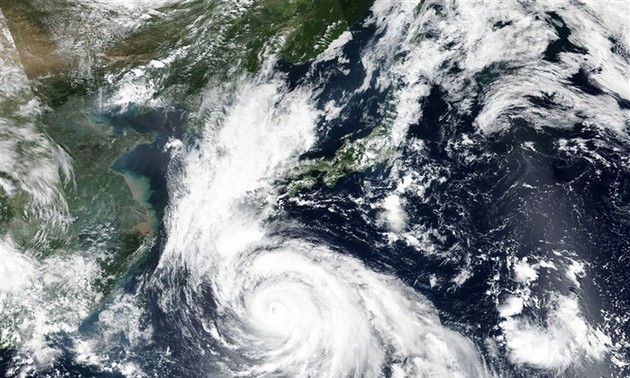 Le typhon Haishen s'approche du sud du Japon, balayé par la pluie