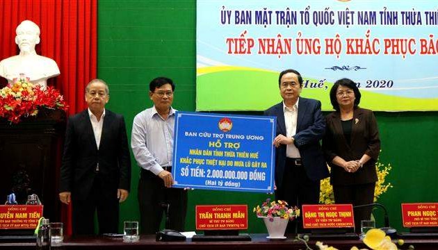 Intempéries : Thua Thiên-Huê reçoit des assistances