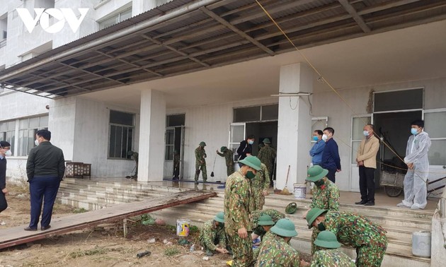 Covid-19: la construction du troisième hôpital de campagne à Hai Duong sera achevée le 6 février