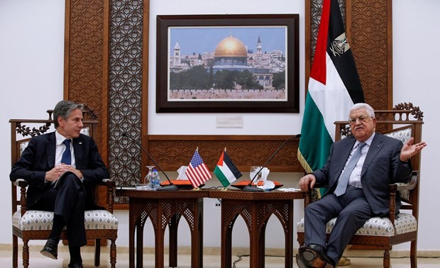 Le président palestinien réclame instamment la fin de l'occupation israélienne lors de son entretien avec Antony Blinken