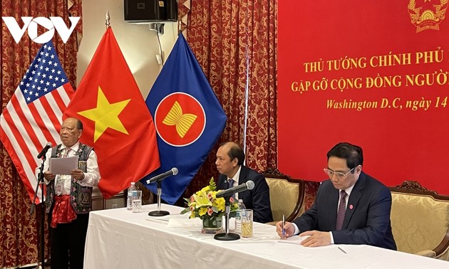 Pham Minh Chinh rencontre la diaspora vietnamienne aux États-Unis