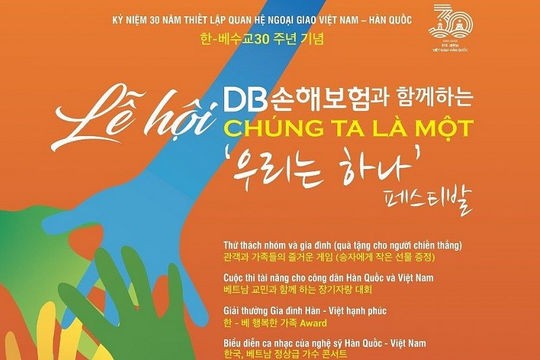 “Lễ hội Chúng ta là một” góp phần thúc đẩy giao lưu văn hóa Việt Nam - Hàn Quốc