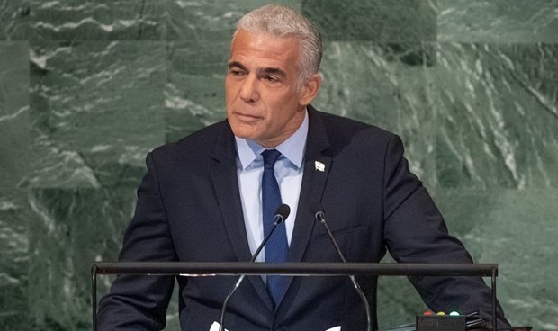 Yaïr Lapid s’engage à soutenir la solution à deux États aux Nations Unies