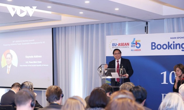 Le message de Pham Minh Chinh lors du Sommet d’affaires ASEAN-UE