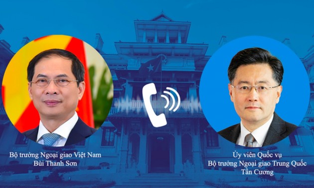 Bùi Thanh Son s’entretient au téléphone avec Qin Gang
