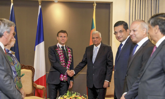 Le président français visite le Sri Lanka