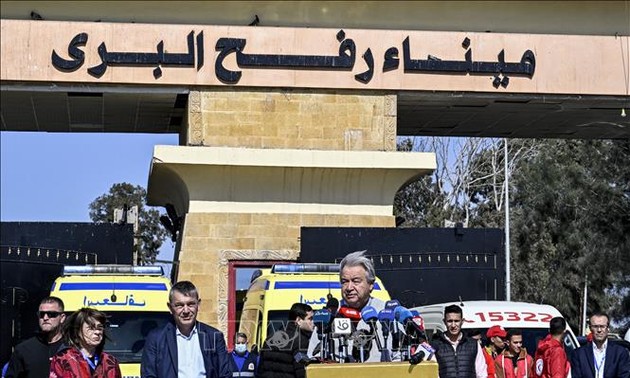 Antonio Guterres en appel à Israël pour lever les obstacles à l'aide humanitaire à Gaza