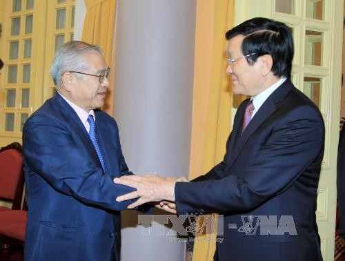 Президент СРВ принял делегацию отделения Общества японо-вьетнамской дружбы в Кансае