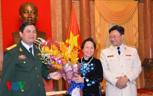 Нгуен Тхи Зоан приняла делегацию СКМ имени Хо Ши Мина Сил общественной безопасности и ВНА