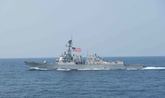 Корабль ВМС США приблизился к острову «Чытхап» в Восточном море