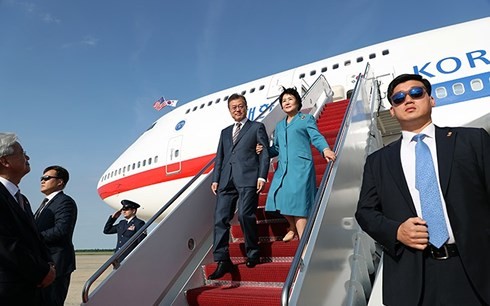 Президент Республики Корея отправляется в США