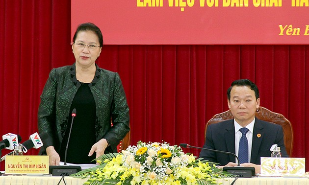 Нгуен Тхи Ким Нган провела рабочую встречу с руководителями Йенбай