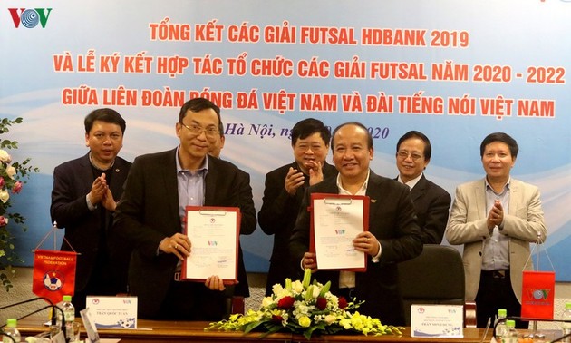VOV và VFF tiếp tục hợp tác tổ chức các giải futsal 2020- 2022