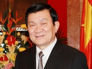 Presiden Vietnam Truong Tan Sang  berkunjung  di Repubik Kazastan.