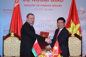 Mengembangkan lebih lanjut lagi hubungan kerjasama Vietnam-Belarus