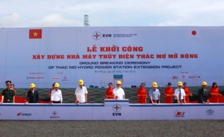 В провинции Биньфыок началось строительство расширенной ГЭС Тхакмо