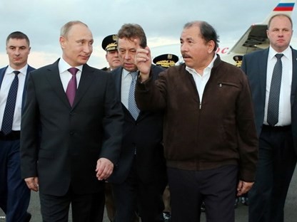 Президент РФ Владимир Путин внезапно совершил визит в Никарагуа