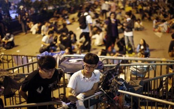 Гонконгские студенты вновь подтвердили условия для возобноления переговоров с властями администрации