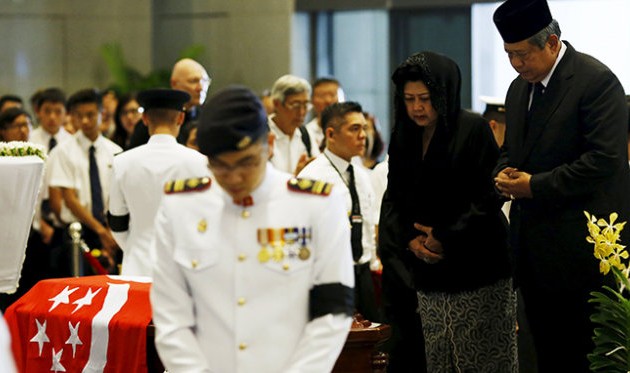 Мировые лидеры приняли участие в церемонии прощания с экс-премьером Сингапура