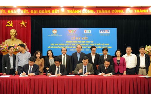 ОФВ подписал договор о сотрудничестве в пропаганде с Голосом Вьетнама, ВТВ и ВИА