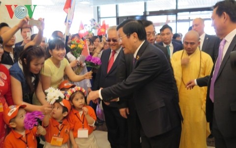 Президент Вьетнама принял участие в приеме в честь 70-летия Победы в ВОВ