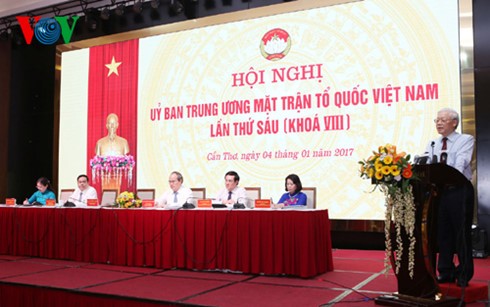 В городе Кантхо прошла 6-я конференция ЦК Отечественного фронта Вьетнама