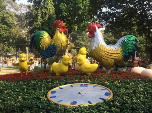 В городе Хошимин открылась ярмарка весенних цветов года Огненного петуха