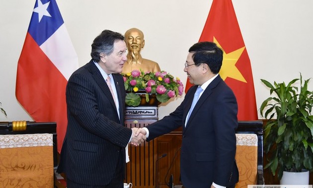 Вице-премьер, глава МИД Вьетнама принял министра иностранных дел Чили