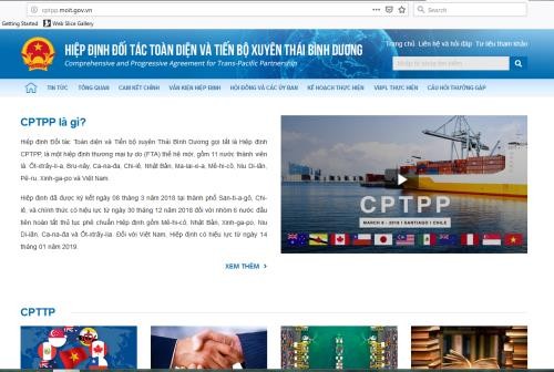 Во Вьетнаме создали сайт, посвящённый ВПСТТП