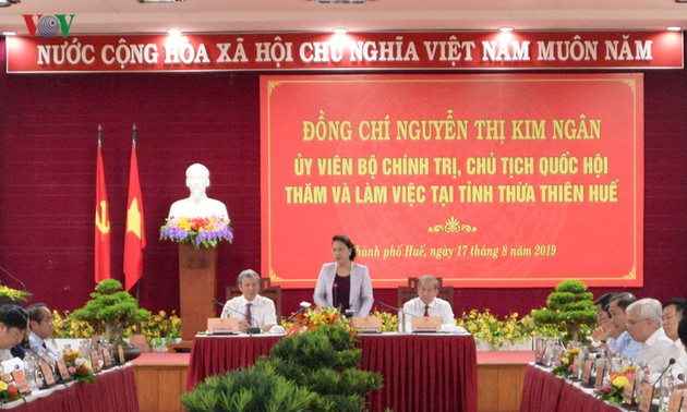 Нгуен Тхи Ким Нган провела рабочую встречу с руководством провинции Тхыатхиен-Хюэ